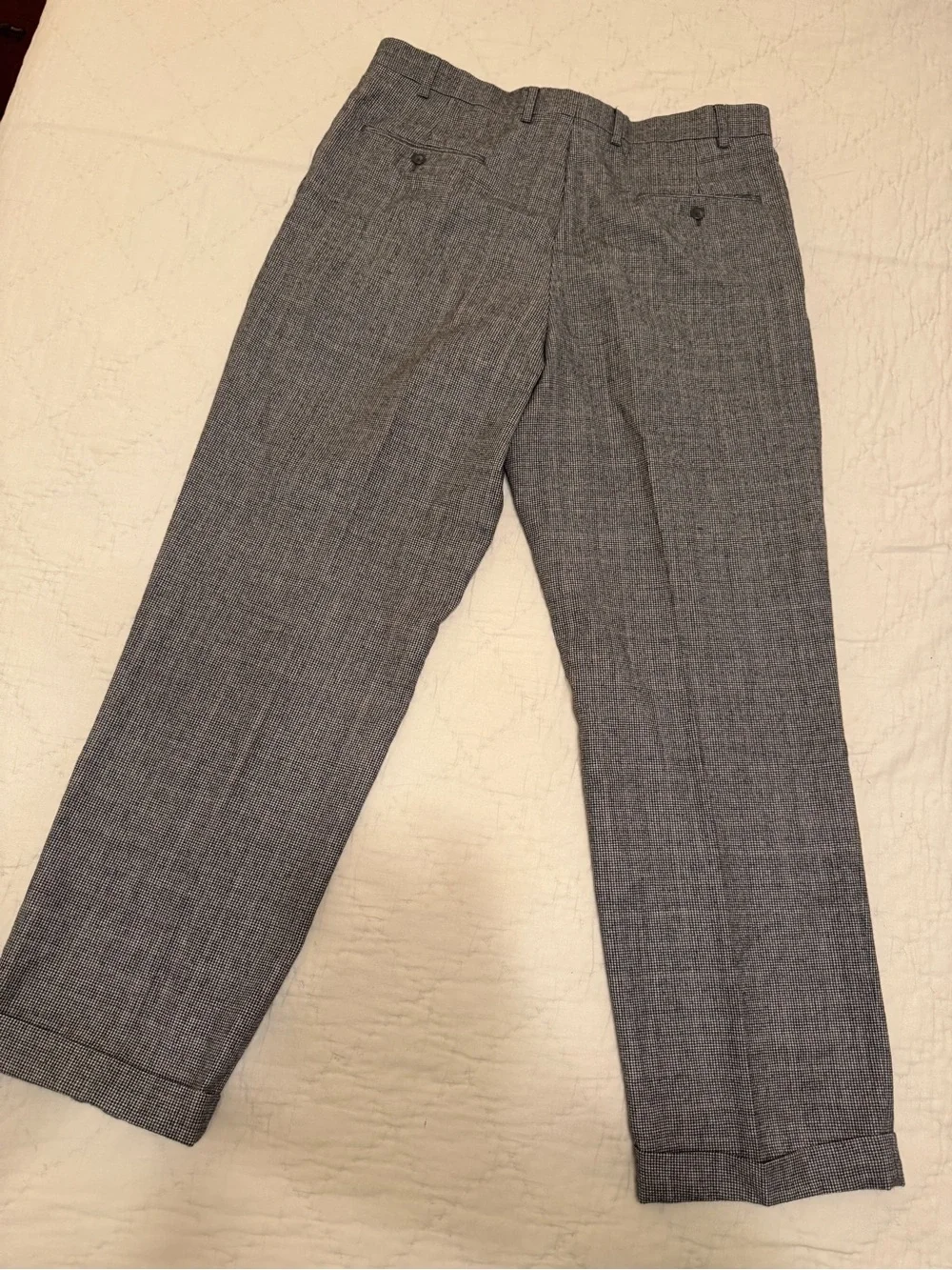 Hart Schaffner Marx Gray 100% wool Dress Pants